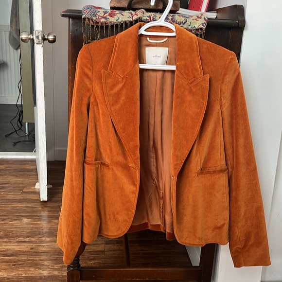 Aritzia Wilfred Mona velvet blazer - Picture 3 of 8